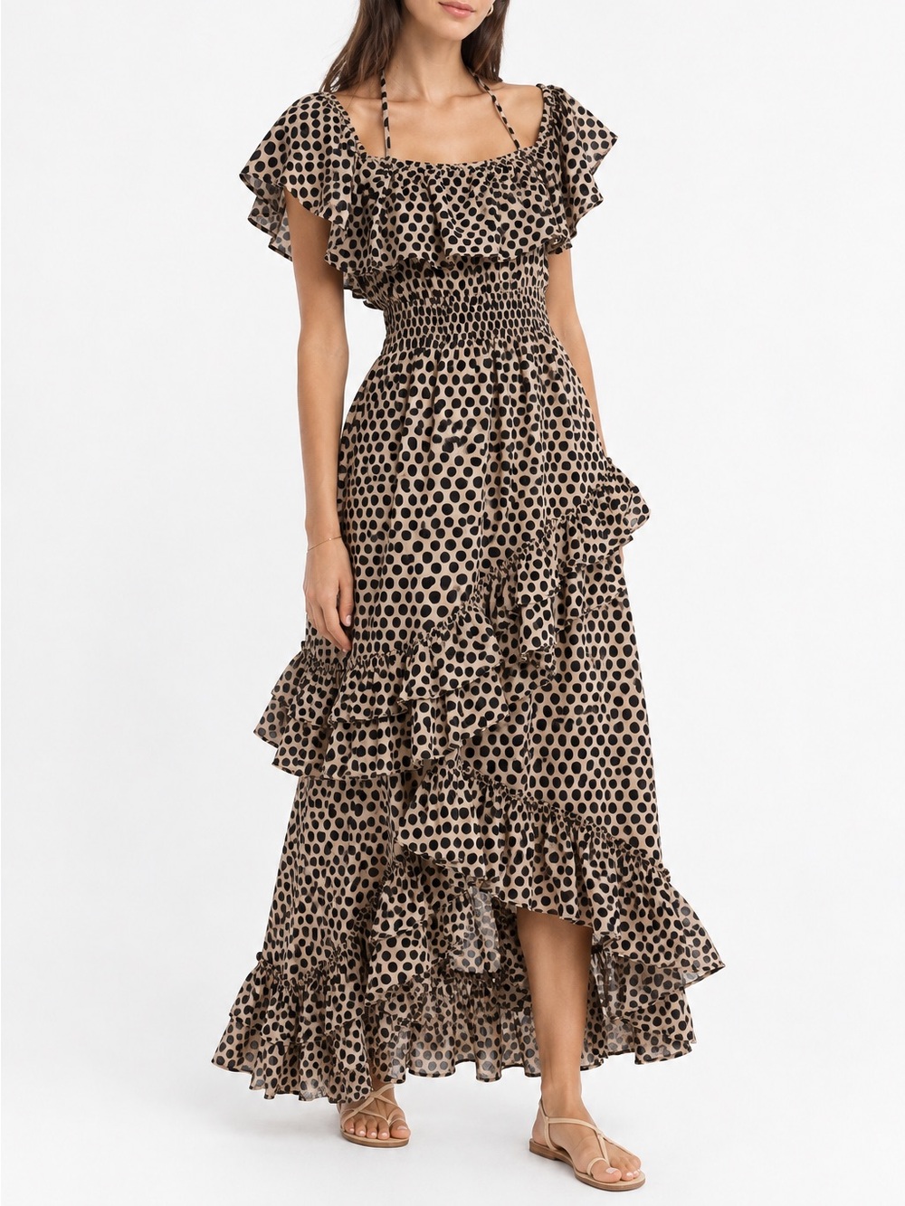 RHODE Resort Polka Dot Print Dress